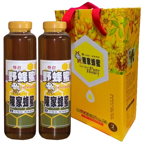 特級野蜂蜜 花開富貴 雙瓶伴手禮盒