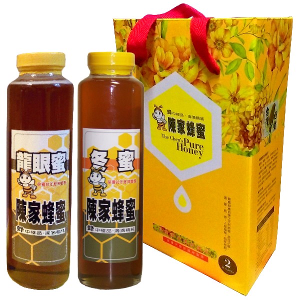 《冬蜜＋龍眼蜜》花開富貴 雙拼伴手禮盒